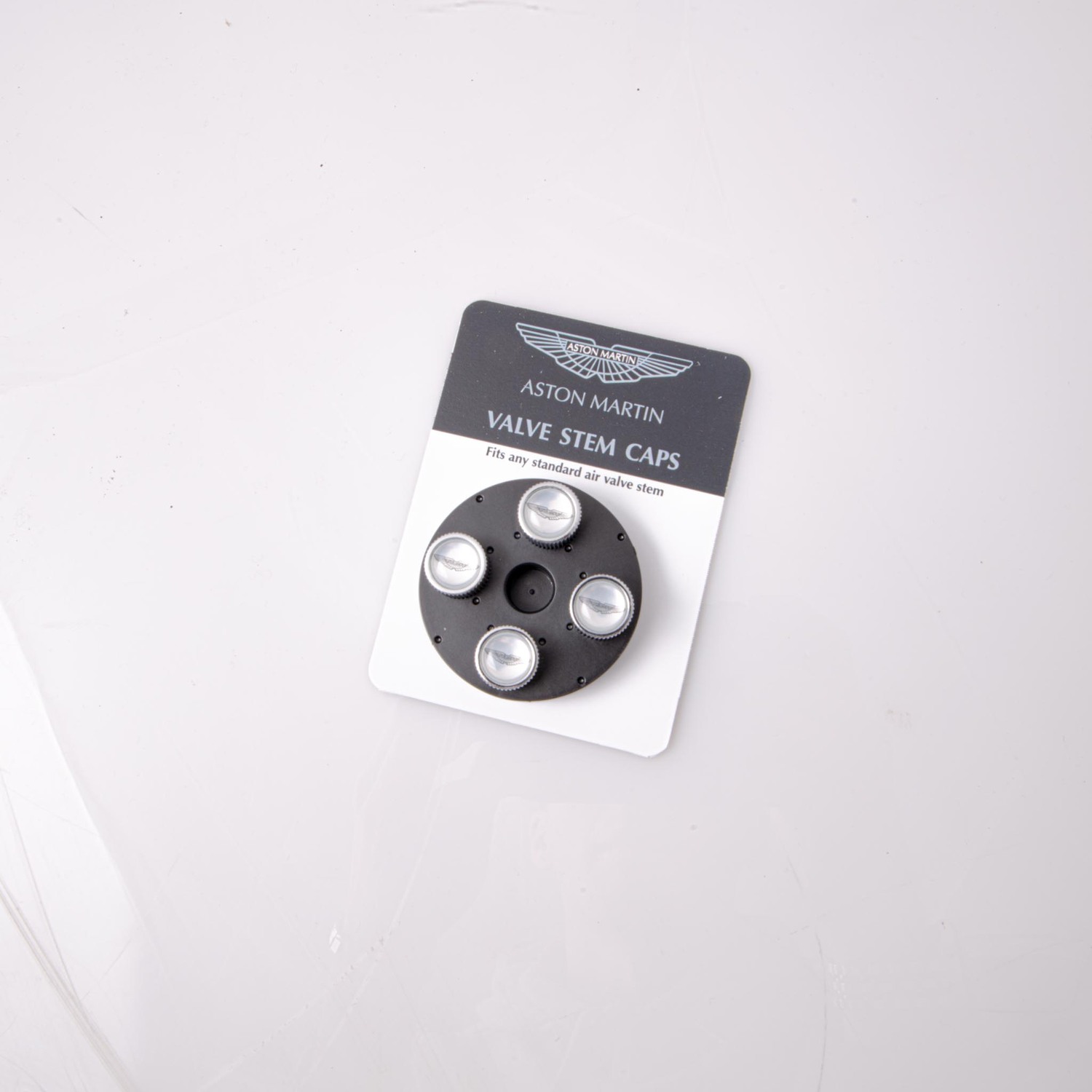 Aston Martin Silver Valve Stem Caps