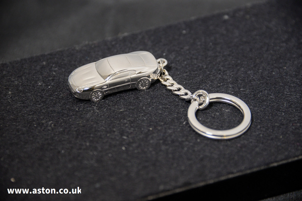 Handmade Sterling Silver Aston Martin DB7 Keyring - AH1038