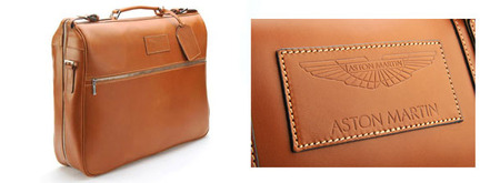 Aston Martin Saddle Leather Garment Bag - 702581