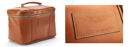 Aston Martin Saddle Leather Beauty Case - 702582