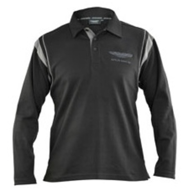 Aston Martin Long Sleeve Detail Polo Shirt