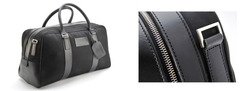 Large Fabric/Leather Holdall - 702031