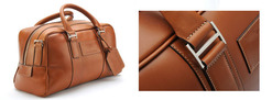 Small Saddle Leather Holdall - 702578