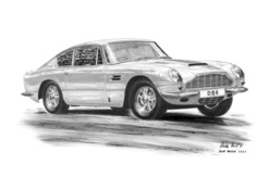 DB6 Series I Black & White A3 Print - Mike Harbar - AWMH0111