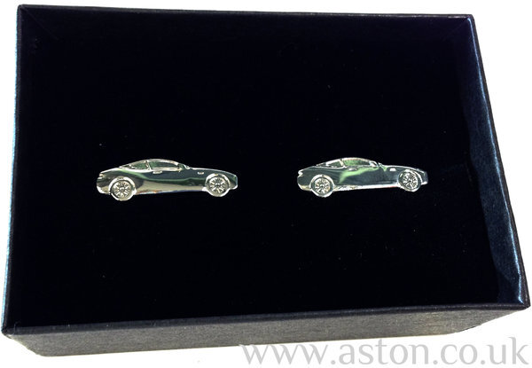 Aston Martin Rhodium Plated DB9 Cufflinks