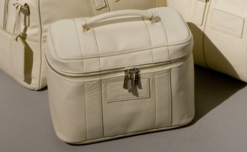 Cream Leather Beauty Case - 705460